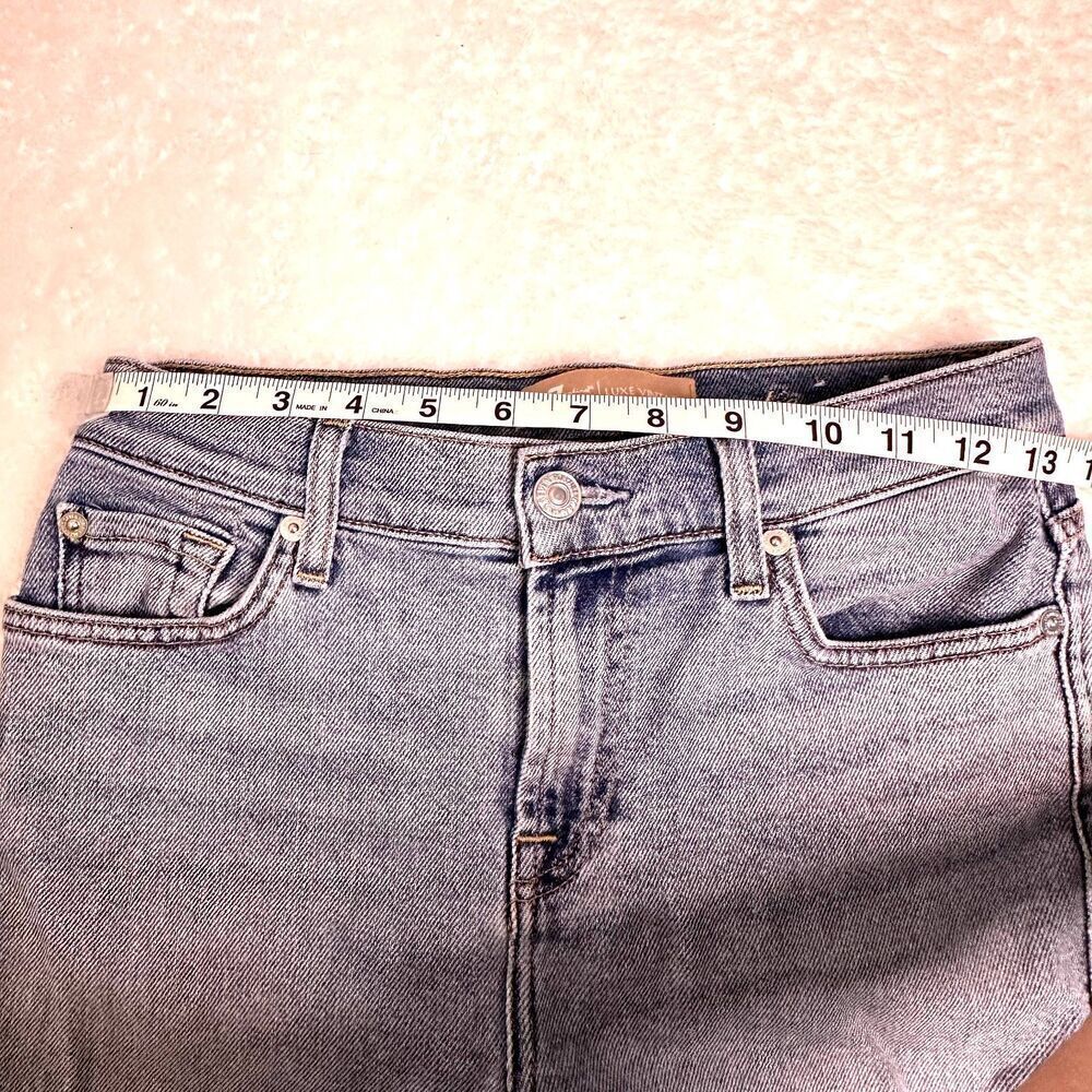 7 for all Mankind Womens Lux Vintage Edie Distressed Jeans Size 25 - Picture 11 of 12